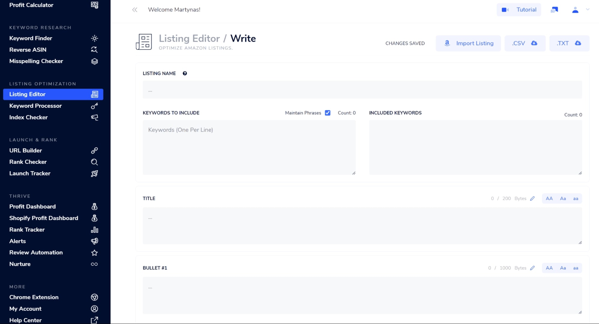 Zoof Listing optimization